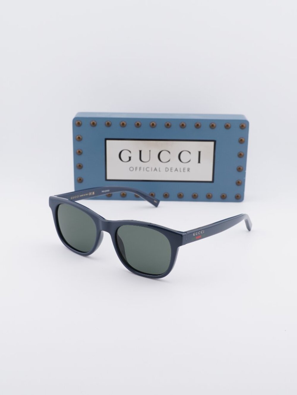 Gucci GG1985S 005 Square Men Sunglasses - Blue / Grey